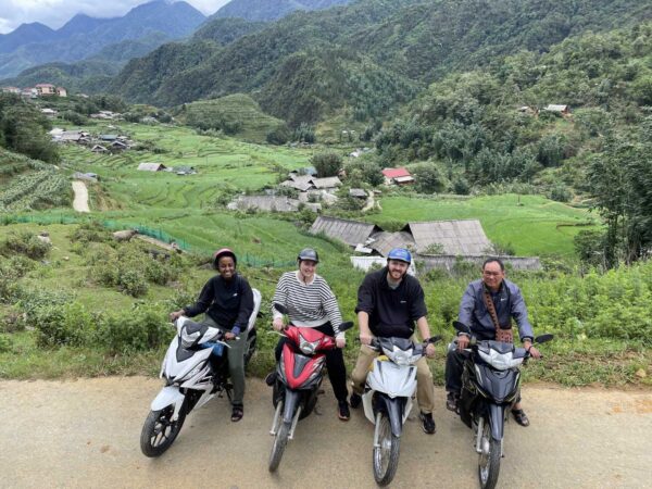 group of sapa motorbike tour 1 day